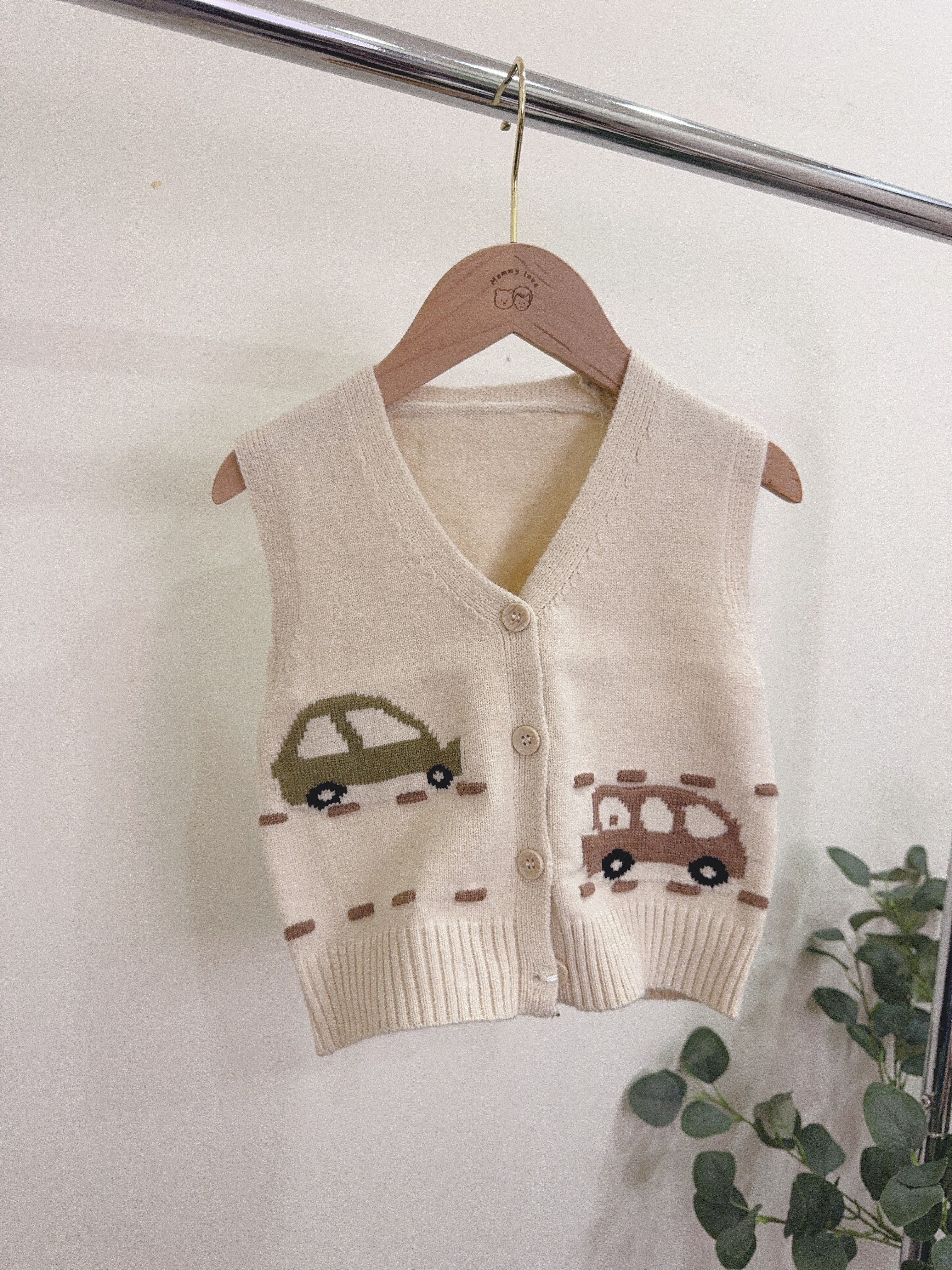 6704車車針織背心c85