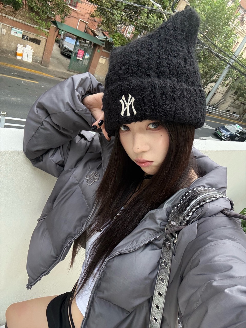 🇰🇷 MLB 貓耳帽 針織帽 毛帽 保暖 申留真 劉知珉 Karina代言同款 / 預購