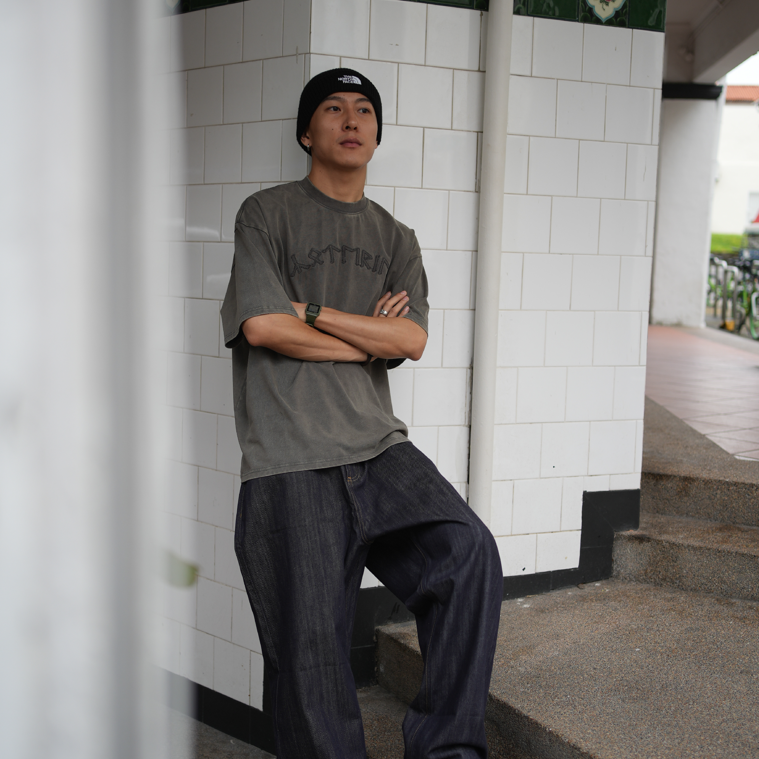 KOTERIE Patch Washed Tee 古文符號 貼布繡 水洗短Tee [A001]