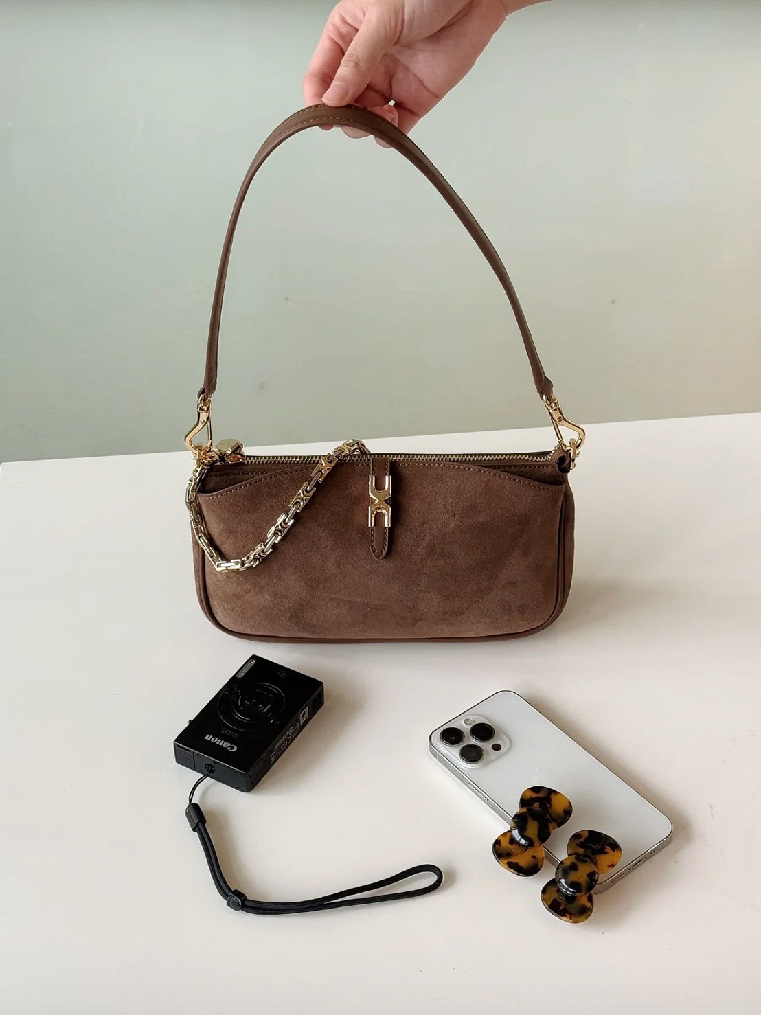 國外限定 CHARLES & KEITH 小CK 鏈條 法棍包