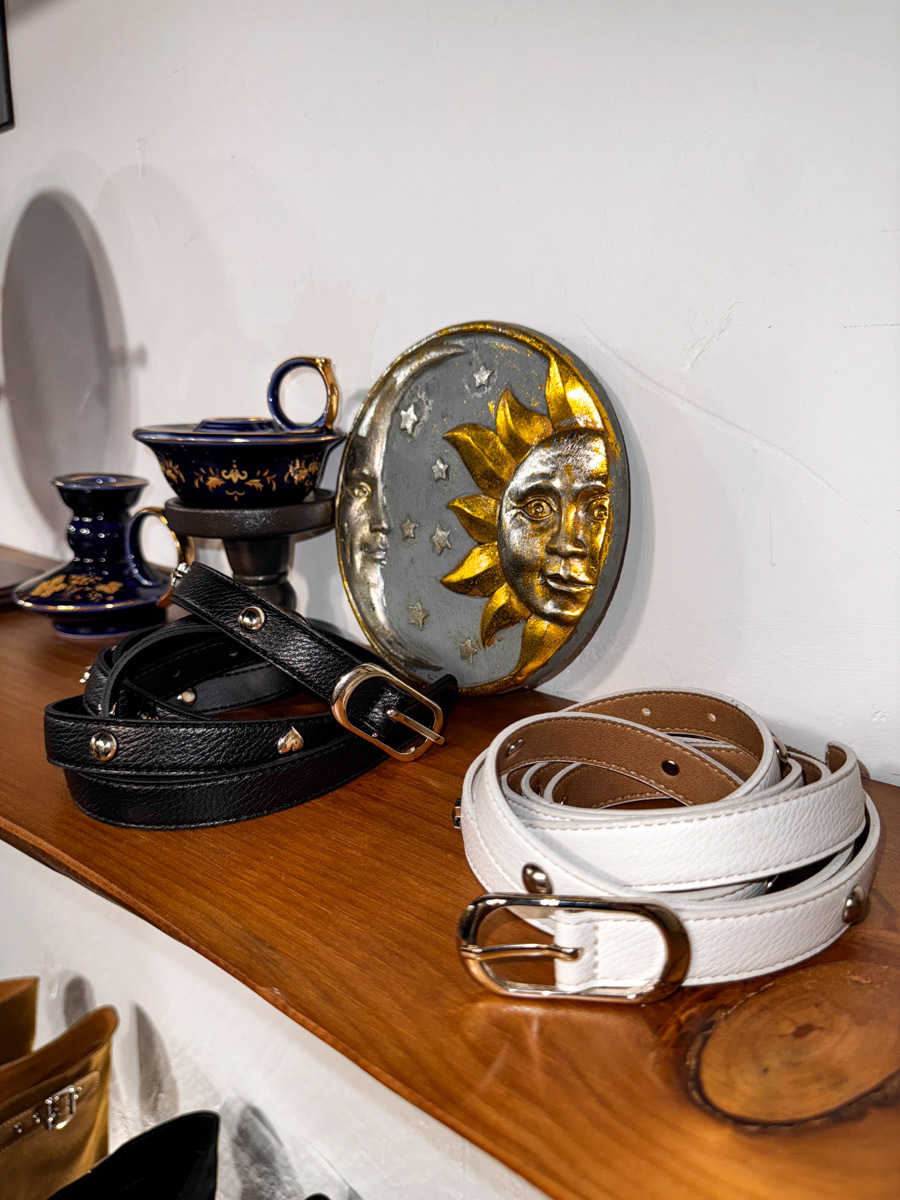 兩圈款 真皮 鍋釘 皮帶 【不設退換】