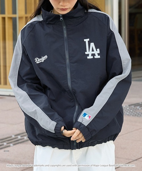 【預購】MLB LOGO 翻領風衣外套 5色 H166B82