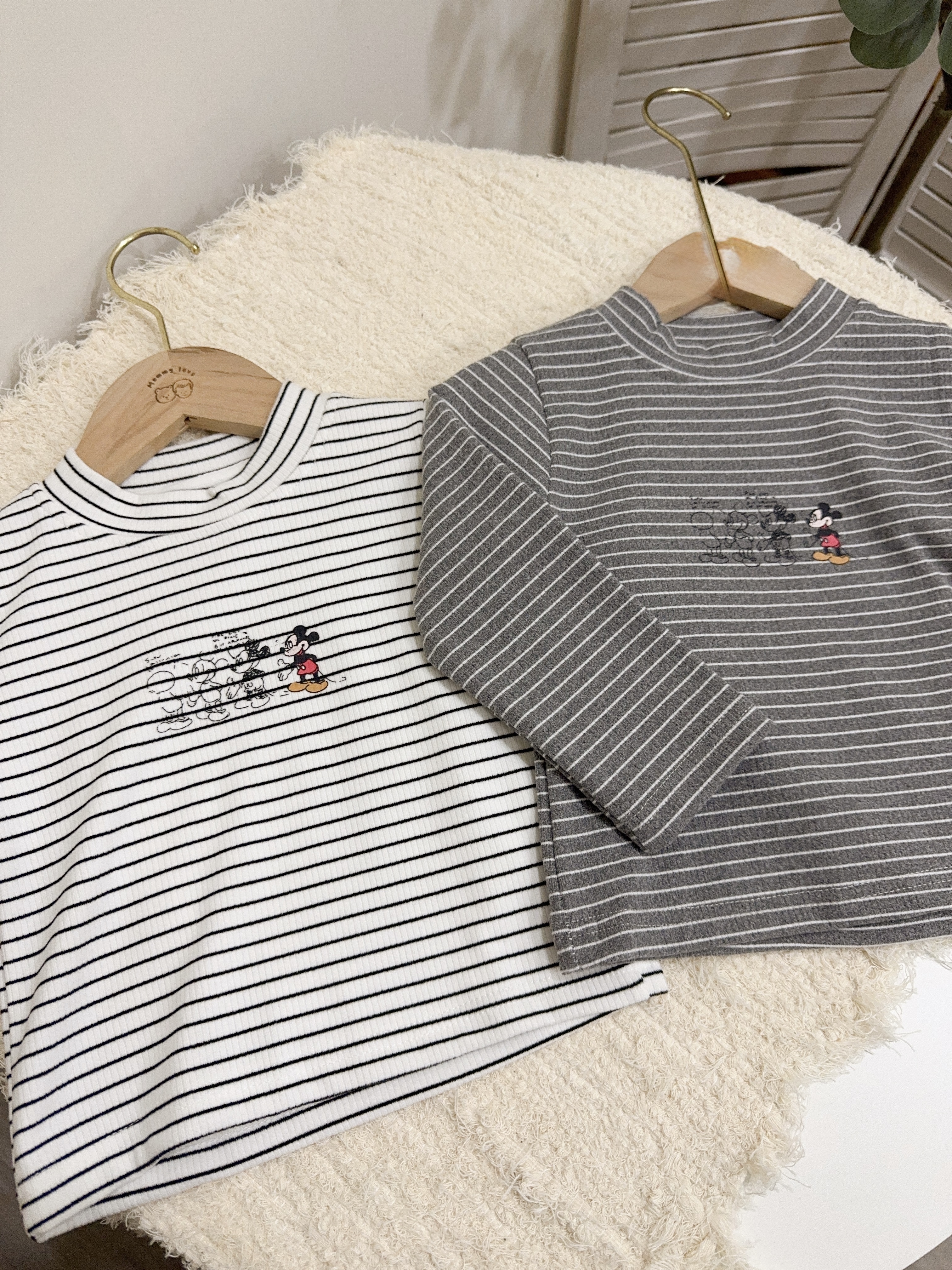 8013-2米奇條紋上衣c64