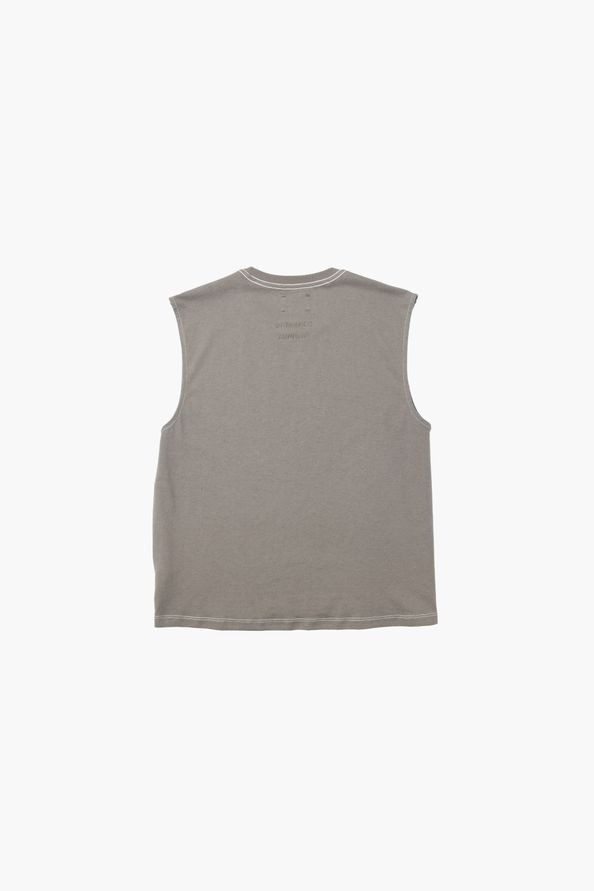 Optimistic Runners｜Cotton Crop Tank Top "Asphalt Grey"