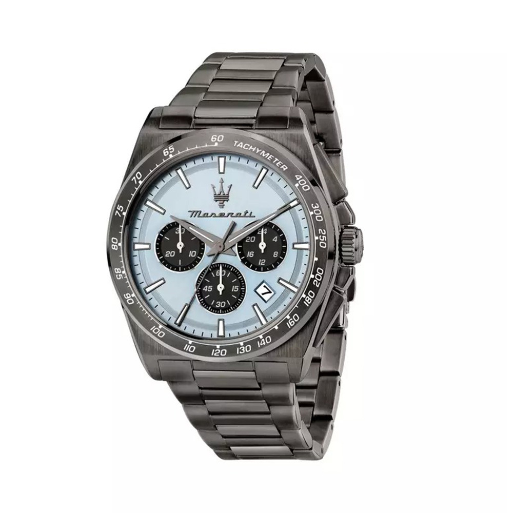 【MASERATI 瑪莎拉蒂】Velocità速度系列 帶日期 真三眼 夜光 不鏽鋼 石英 手錶