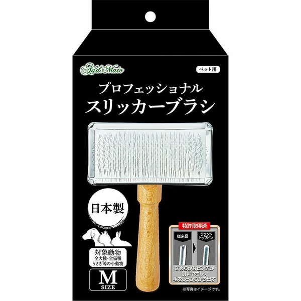 (日本製造) Petio Addmate 專業平滑刷 貓狗適用 M size