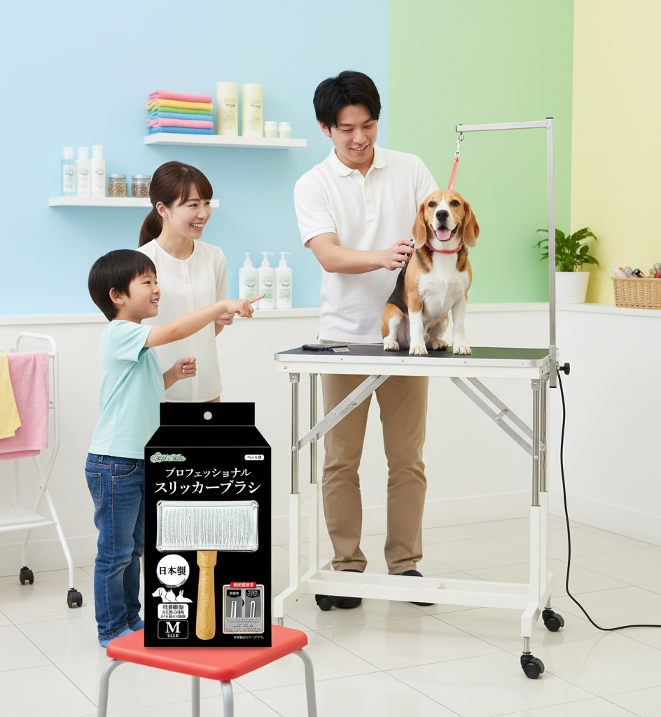 (日本製造) Petio Addmate 專業平滑刷 貓狗適用 M size