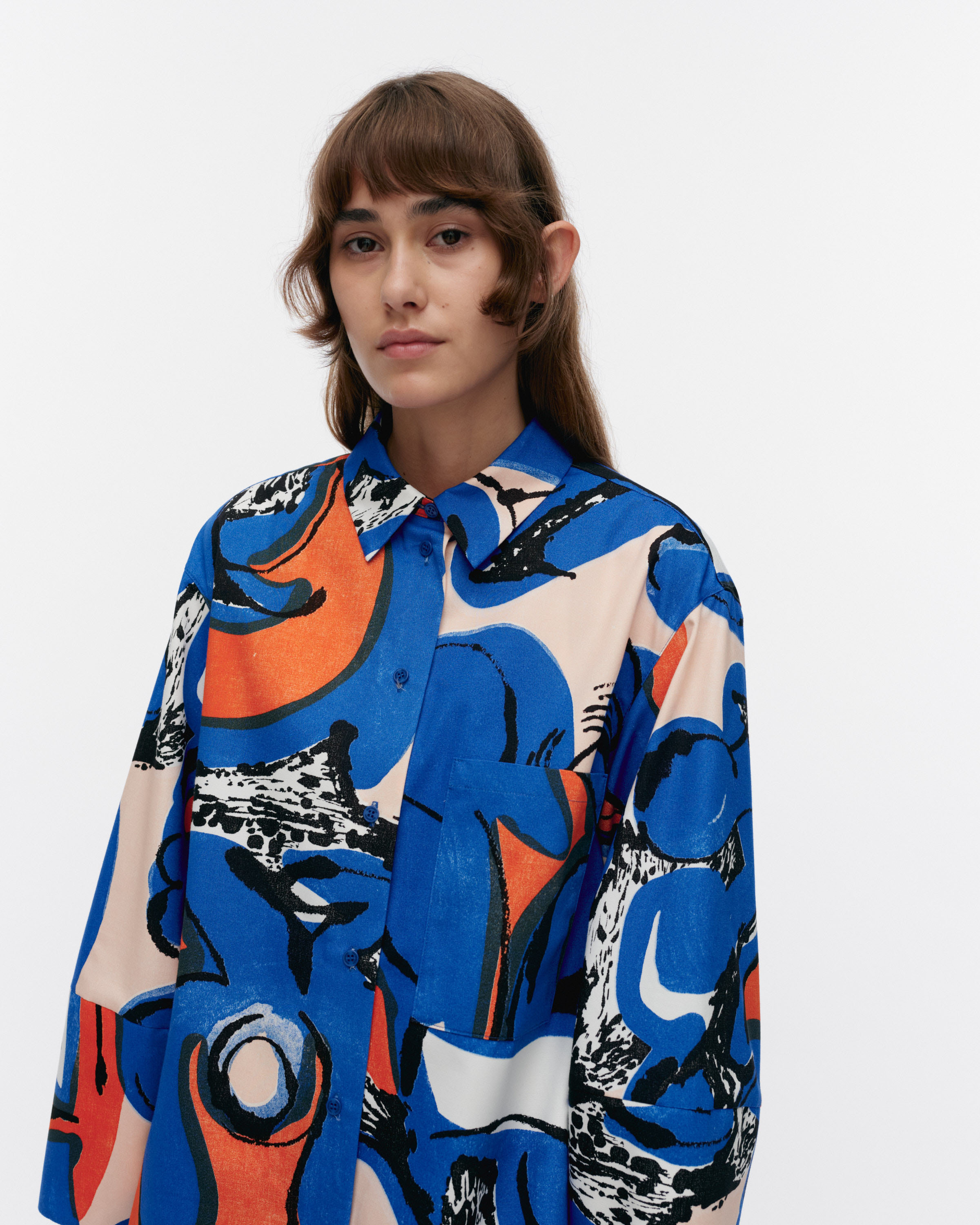 KUKKAVERA ELDFAMN 印花襯衫