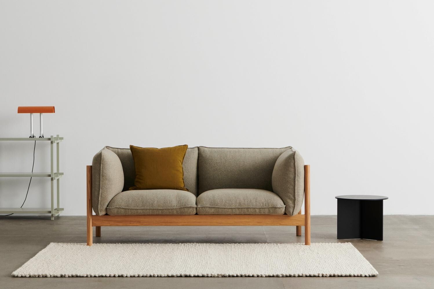 HAY arbour 沙發棕色沙色布料