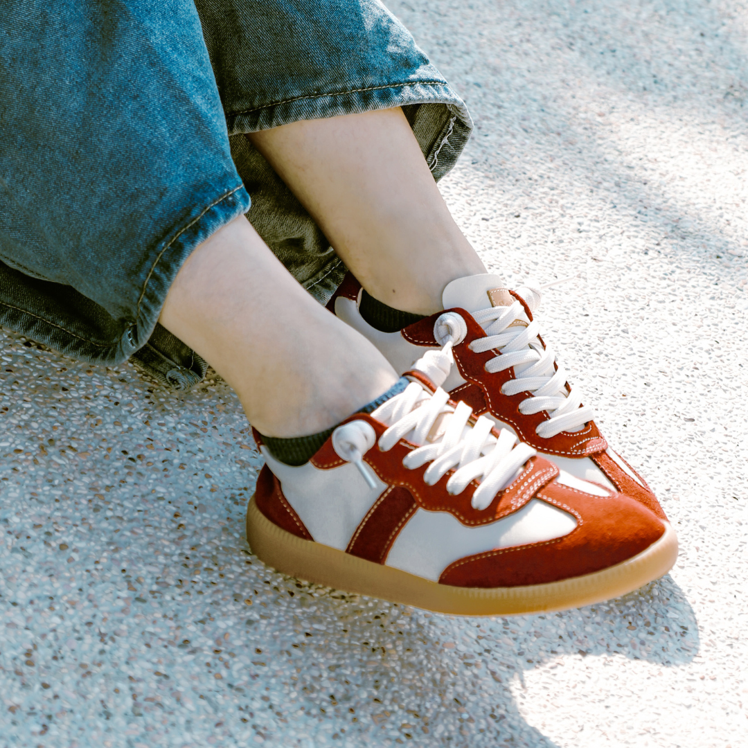 艾蜜莉真皮德訓鞋 蘋果牛奶(真皮女鞋/台灣製MIT/乳膠鞋墊)