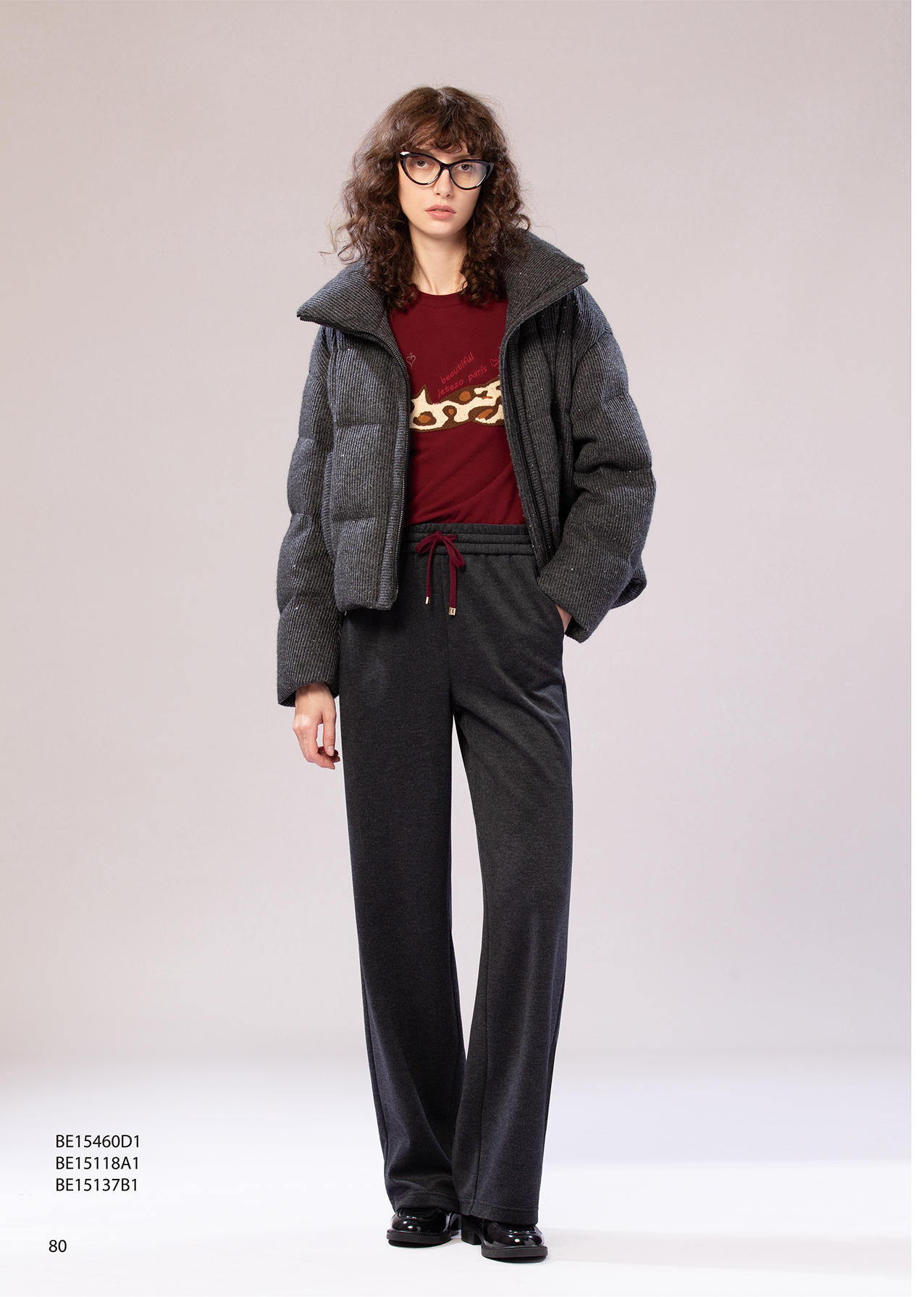 BE15118A1 午後陽光巴黎慵貓毛絨立體刺繡修身上衣