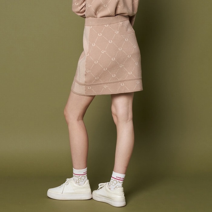 女士-馬蹄鐵提花針織裙