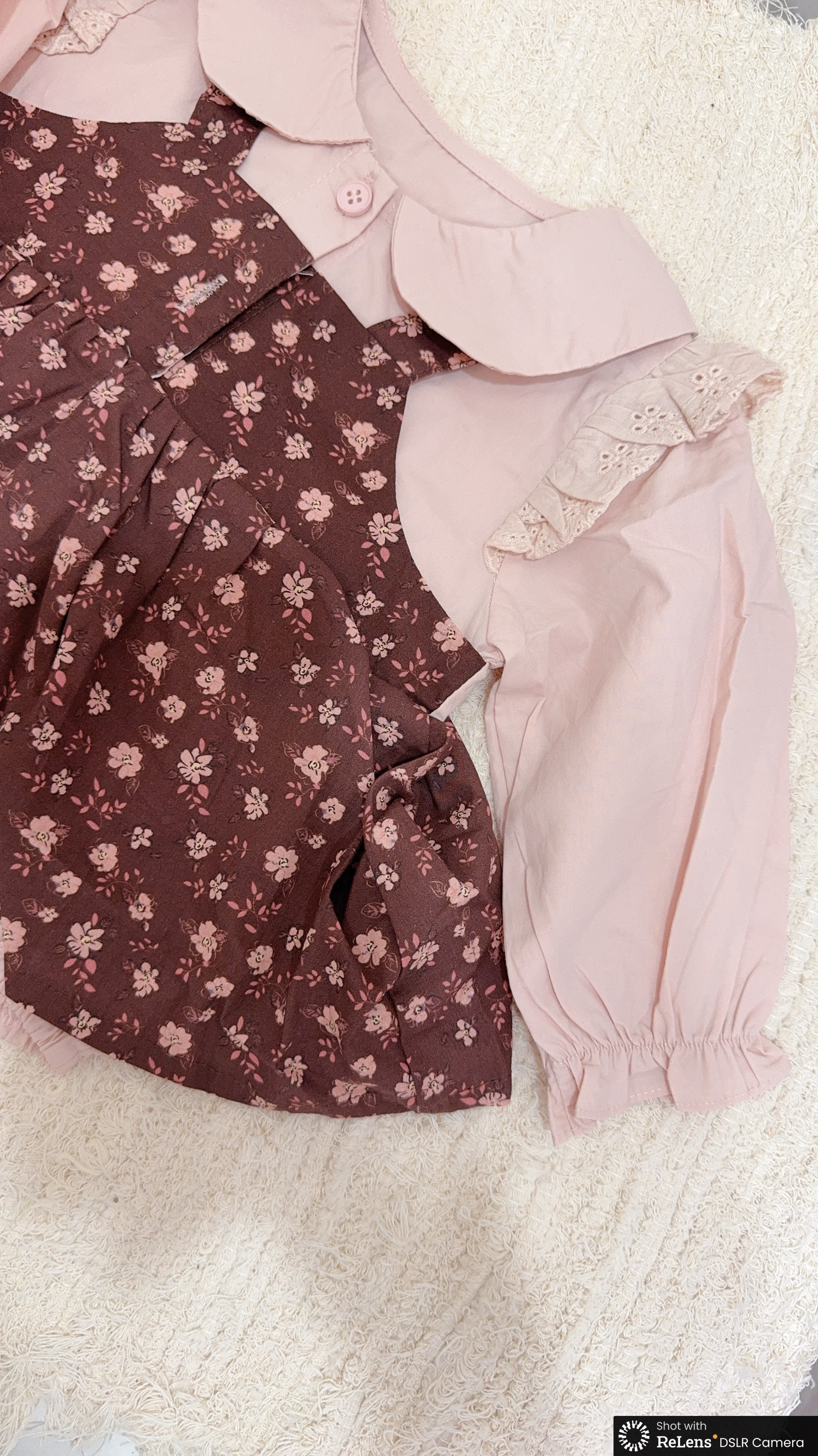 H2356碎花假兩件包屁衣c98