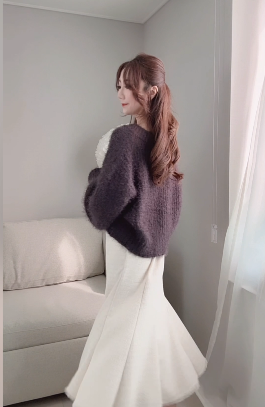 *BJ2 MADE SERIES* THE ELEGANT TASSEL TWEED MERMAID DRESS KR 1020