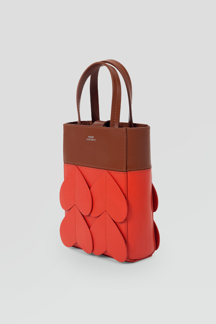 PEGGY HARTANTO｜AXIL 真皮撞色花瓣造型手提包
