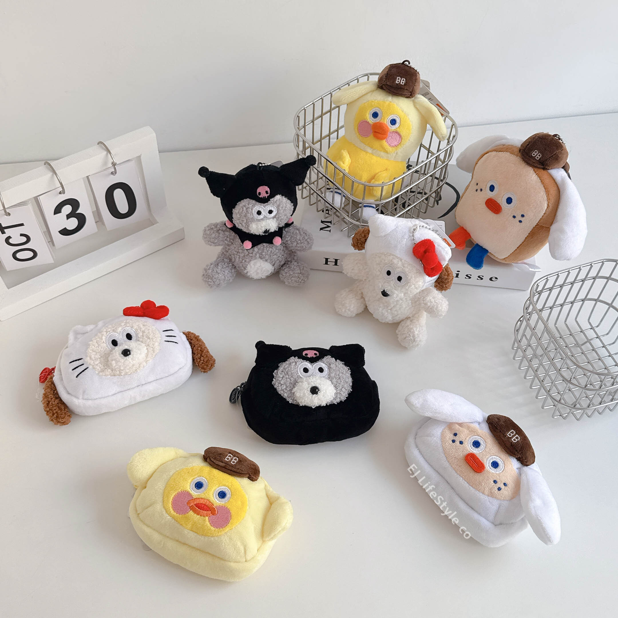 🇯🇵 SANRIO 三麗鷗家族 x Brunch Brother 聯名系列 HELLO KITTY 早午餐兄弟 娃娃吊飾 零錢包 / 現貨