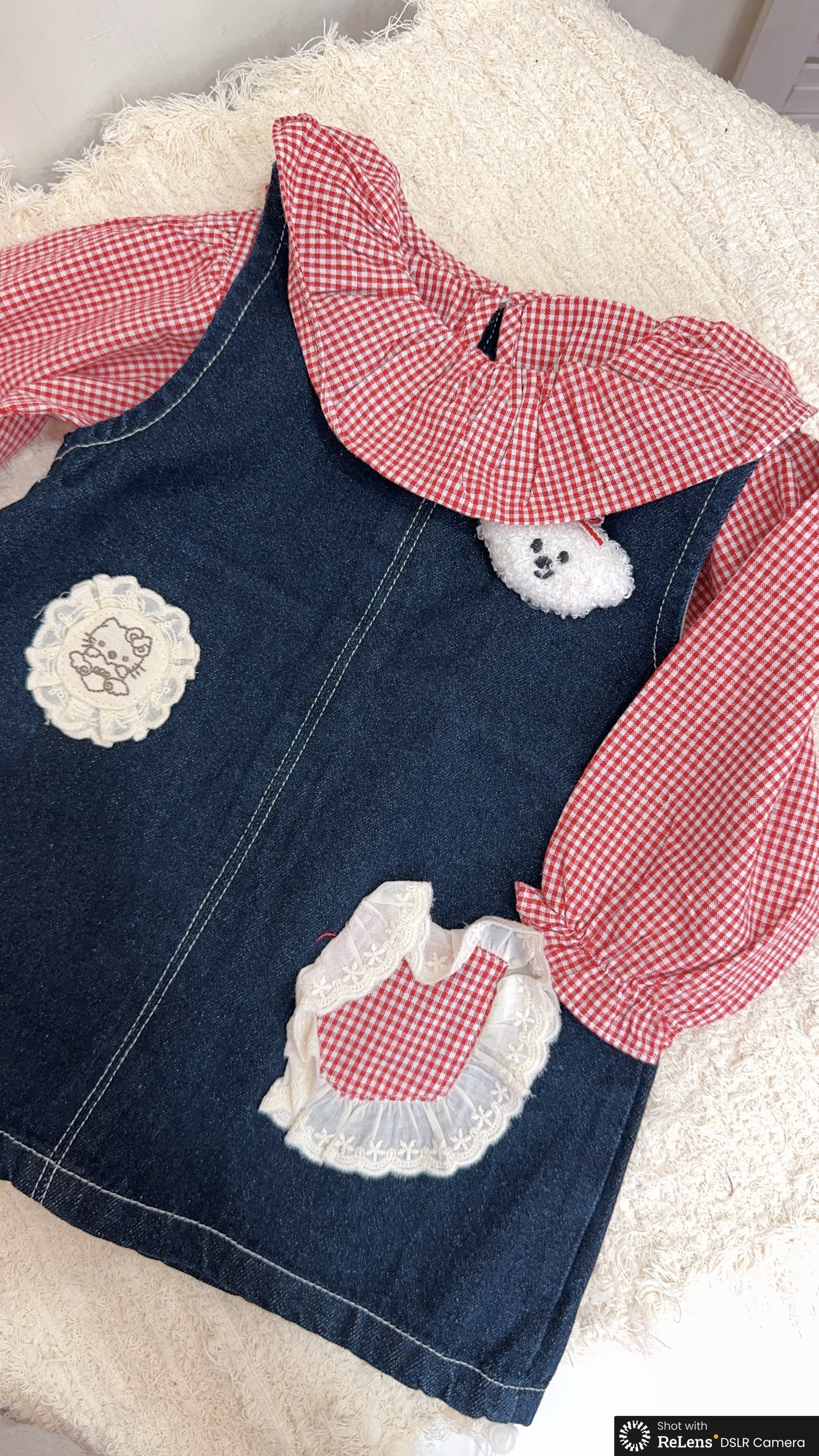 H5016紅格ＫＴ連身裙套裝c101