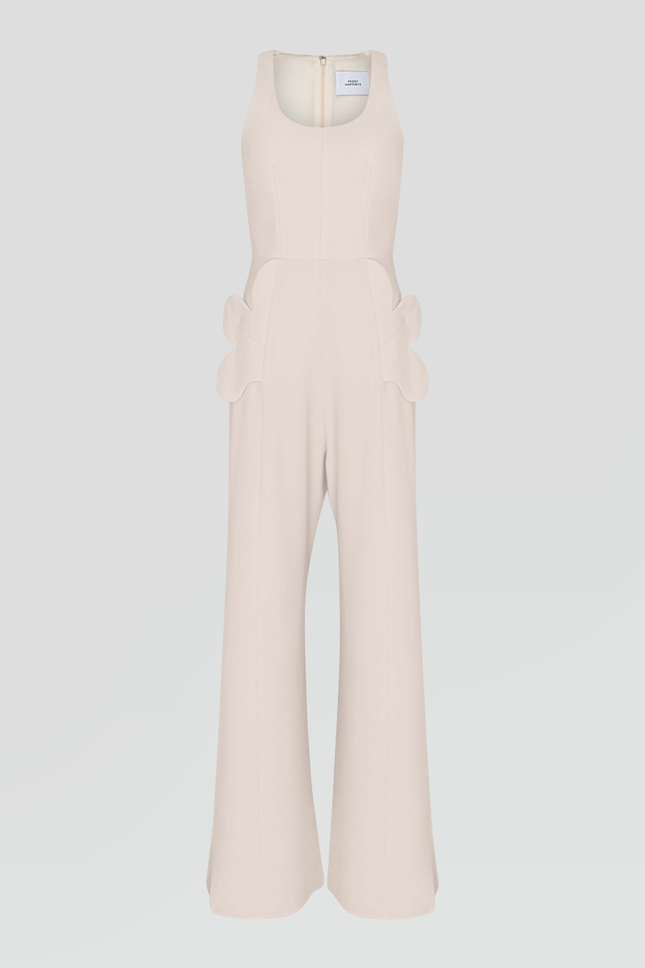 PEGGY HARTANTO｜LACINIA U領花瓣摺片設計連身褲