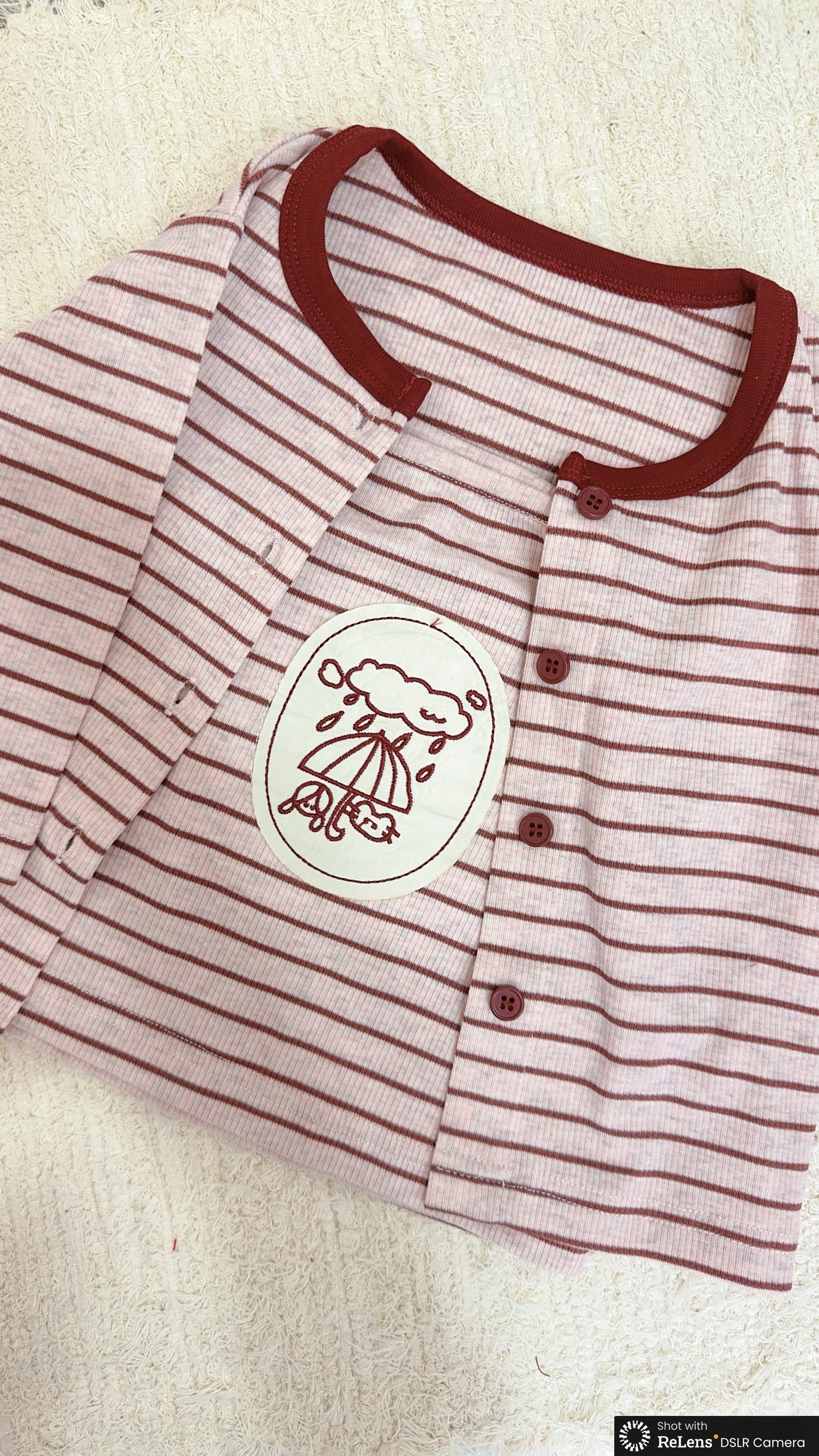 H5008針織細肩條紋背心＋開衫c102