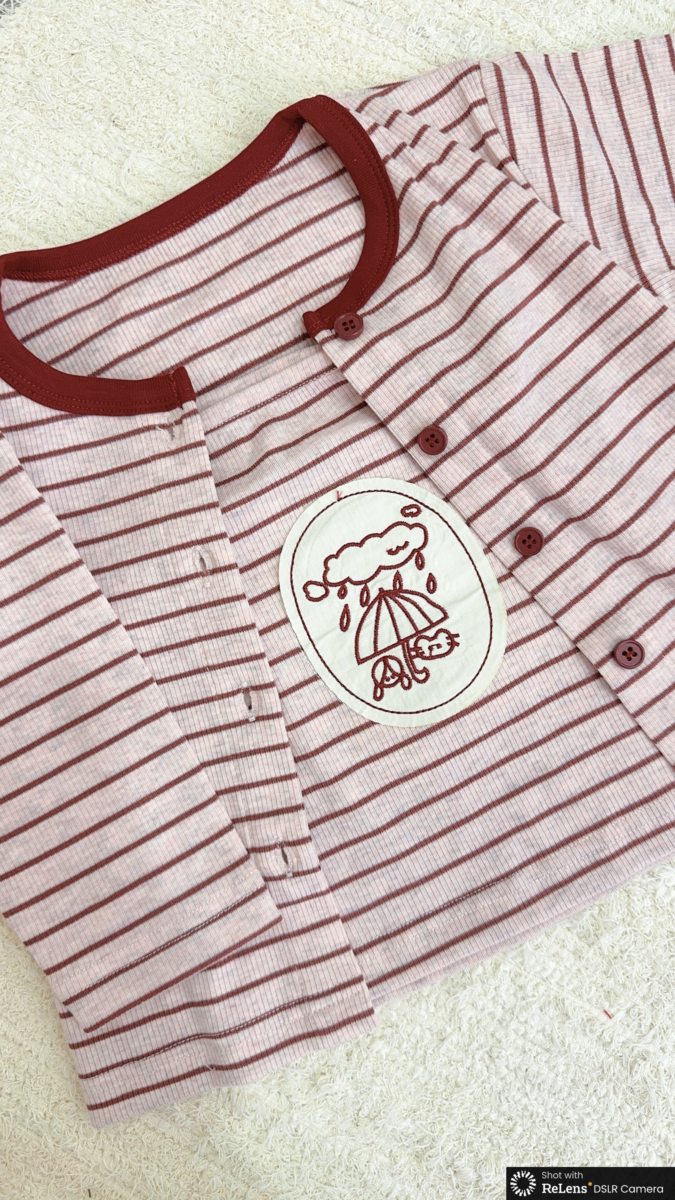 H5008針織細肩條紋背心＋開衫c102