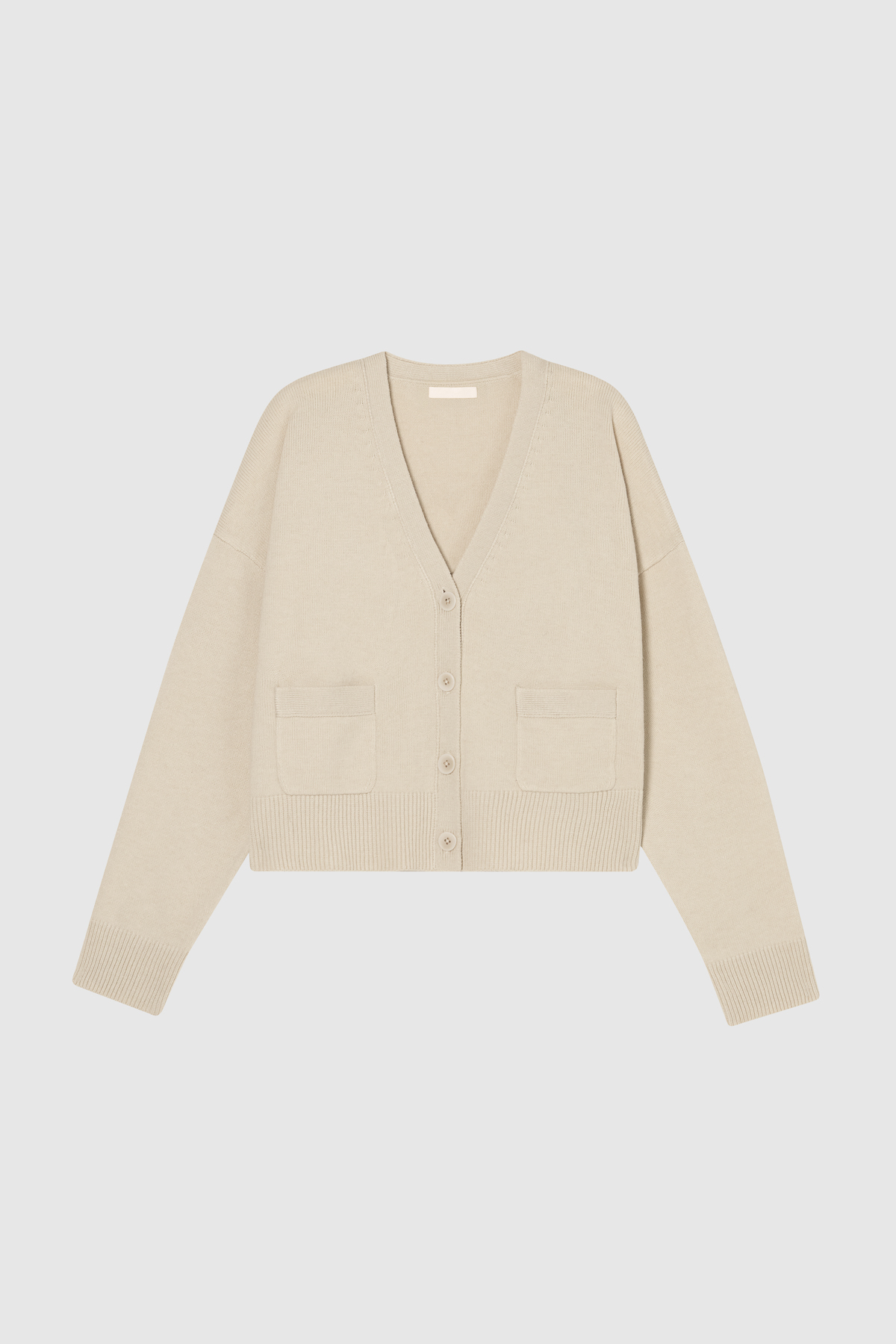 Luum短版開襟衫 (米白）