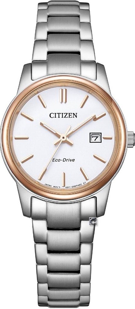 萬年鐘錶 - Citizen 星辰錶 經典光動能女錶 EW2319-97A 錶徑27.5MM