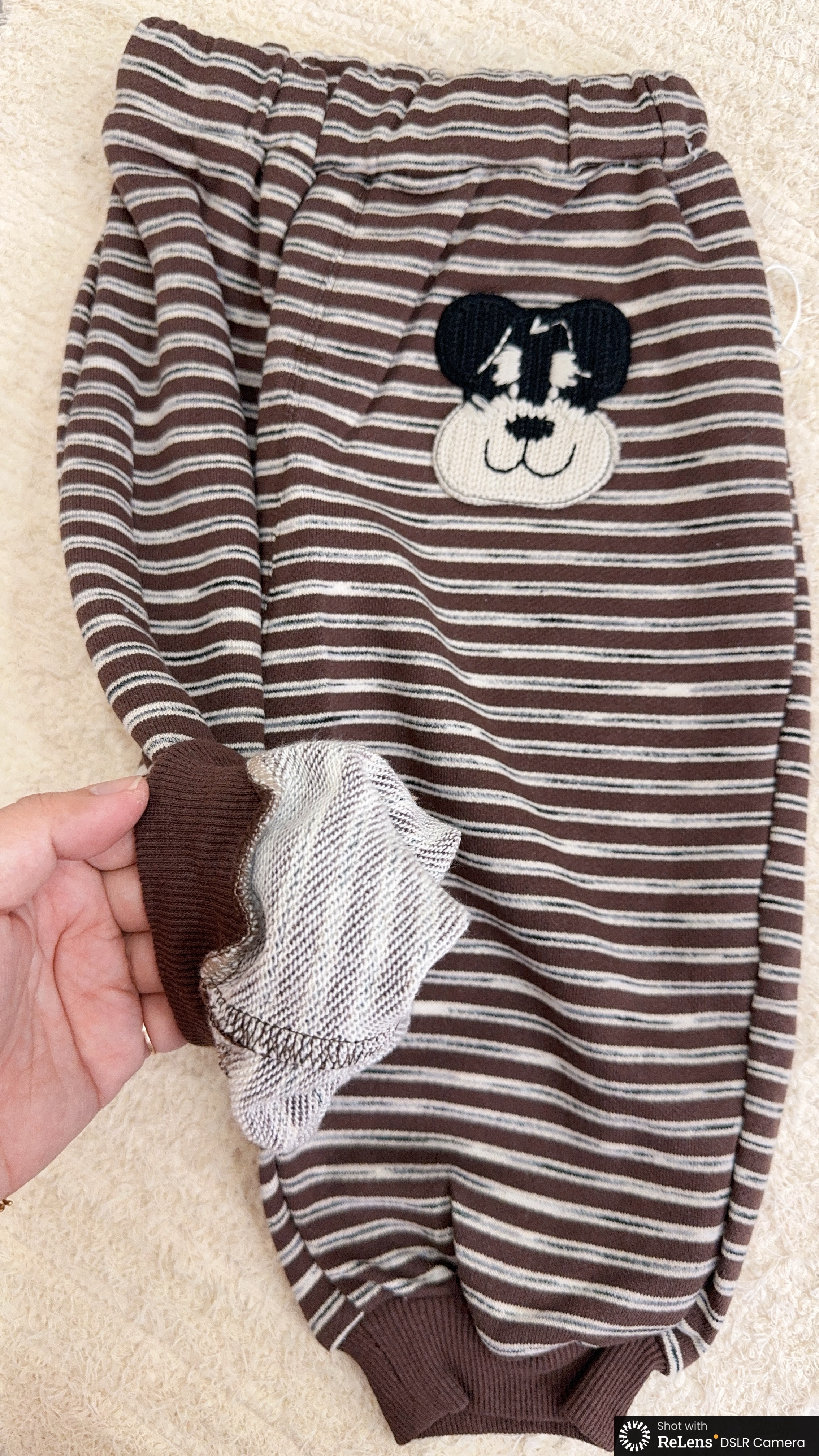 YZ35155小狗條紋褲c108