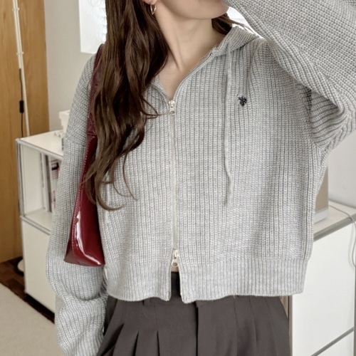 U.S. POLO ASSN. x Ada. 短板針織衫 抽繩 雙拉鍊 秋冬服飾 外套 罩衫 96267507