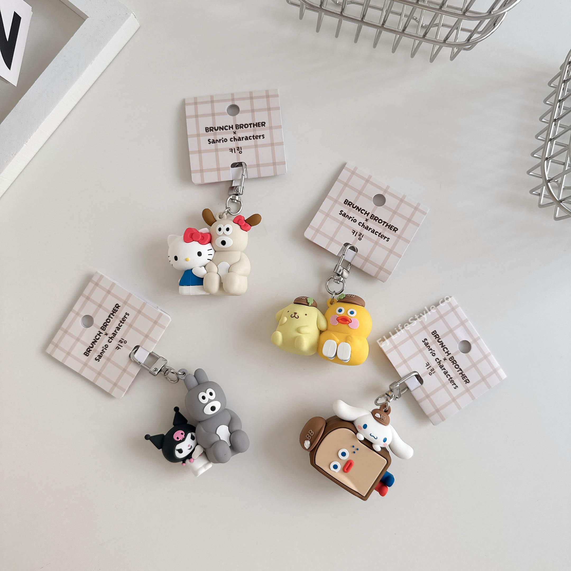 🇯🇵 SANRIO 三麗鷗家族 x Brunch Brother 聯名系列 HELLO KITTY 早午餐兄弟 吊飾 鑰匙圈 / 現貨
