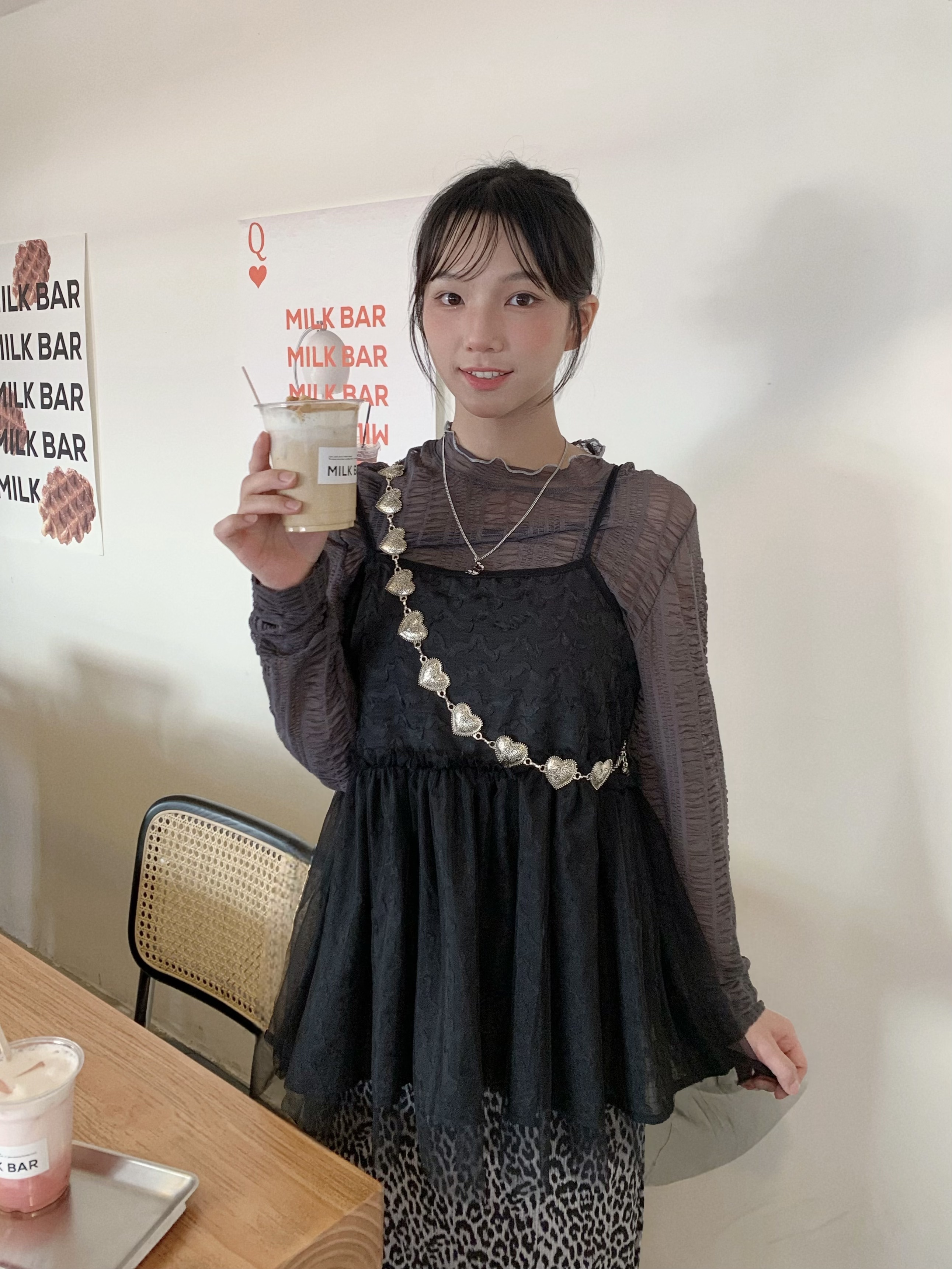 BM005｜BM獨家款 ₊˚⊹♡ 超軟感皺皺透視長袖上衣