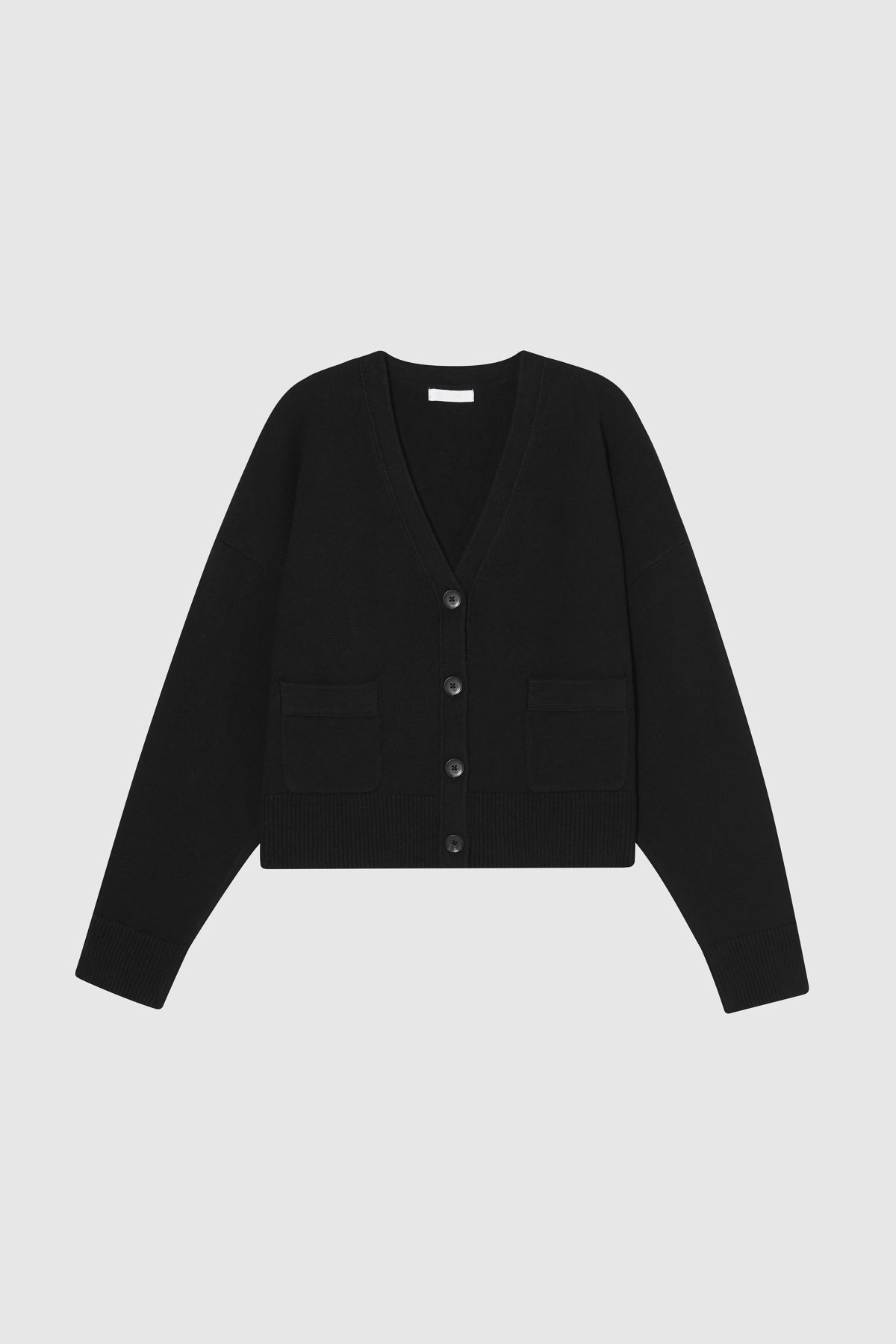 Luum短版開襟衫 (黑色）