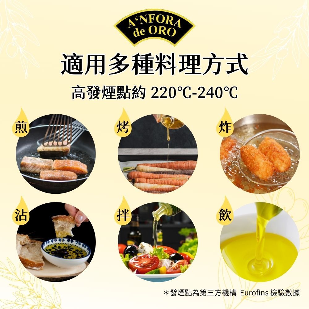 A‘NFORA de ORO 西班牙 100% PICUAL 早收頂級初榨冷壓橄欖油1000ml