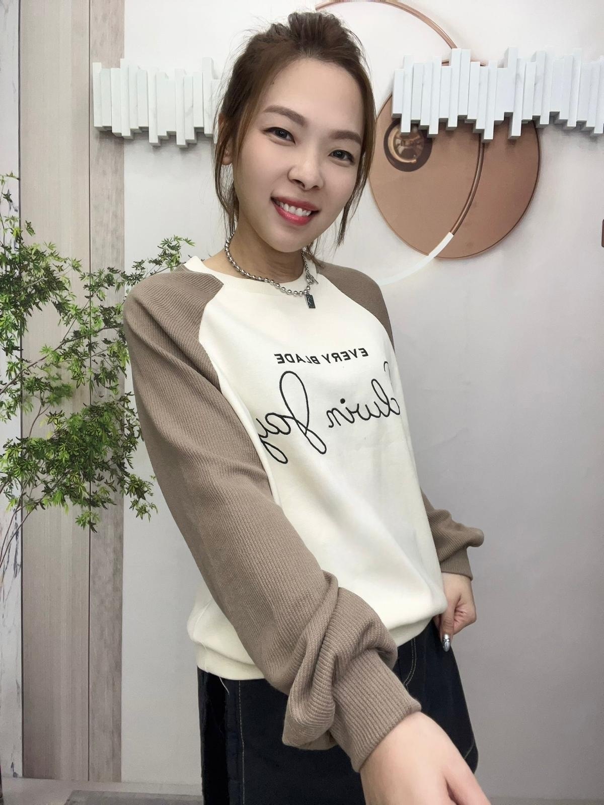 KKAM 手袖拼布型格top~117I