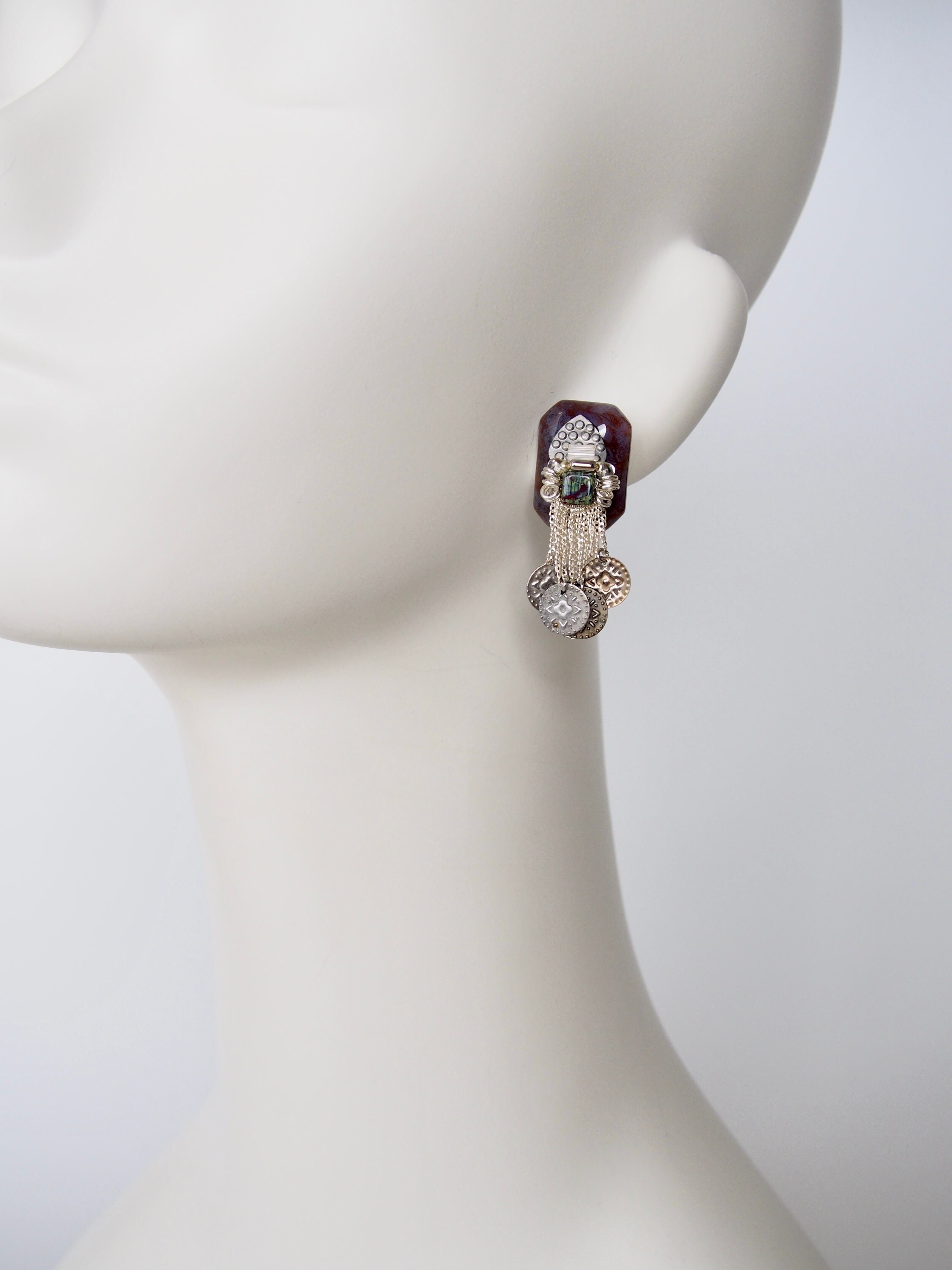 Maghreb 針式耳環＿紅