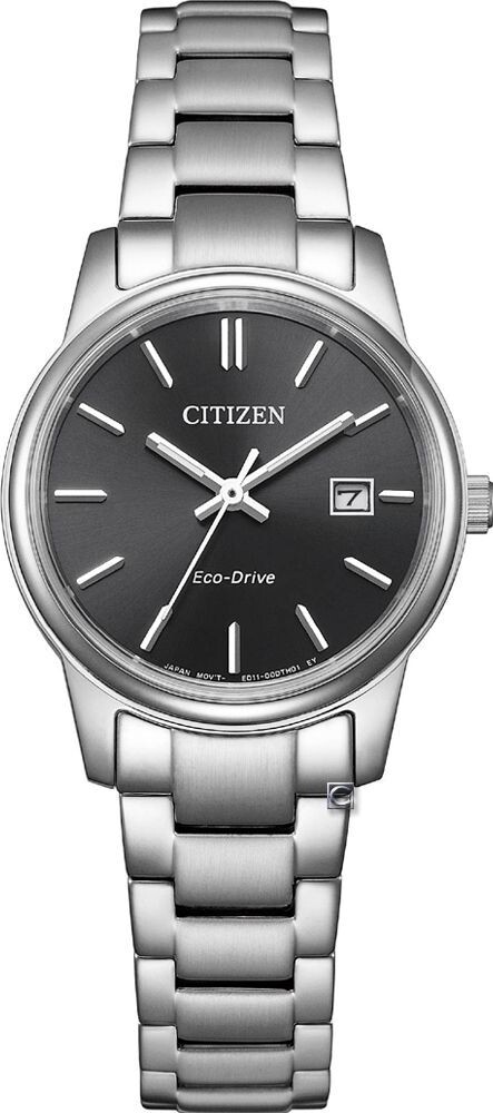 萬年鐘錶 - Citizen 星辰錶 經典光動能女錶 EW2318-90E 錶徑27.5MM
