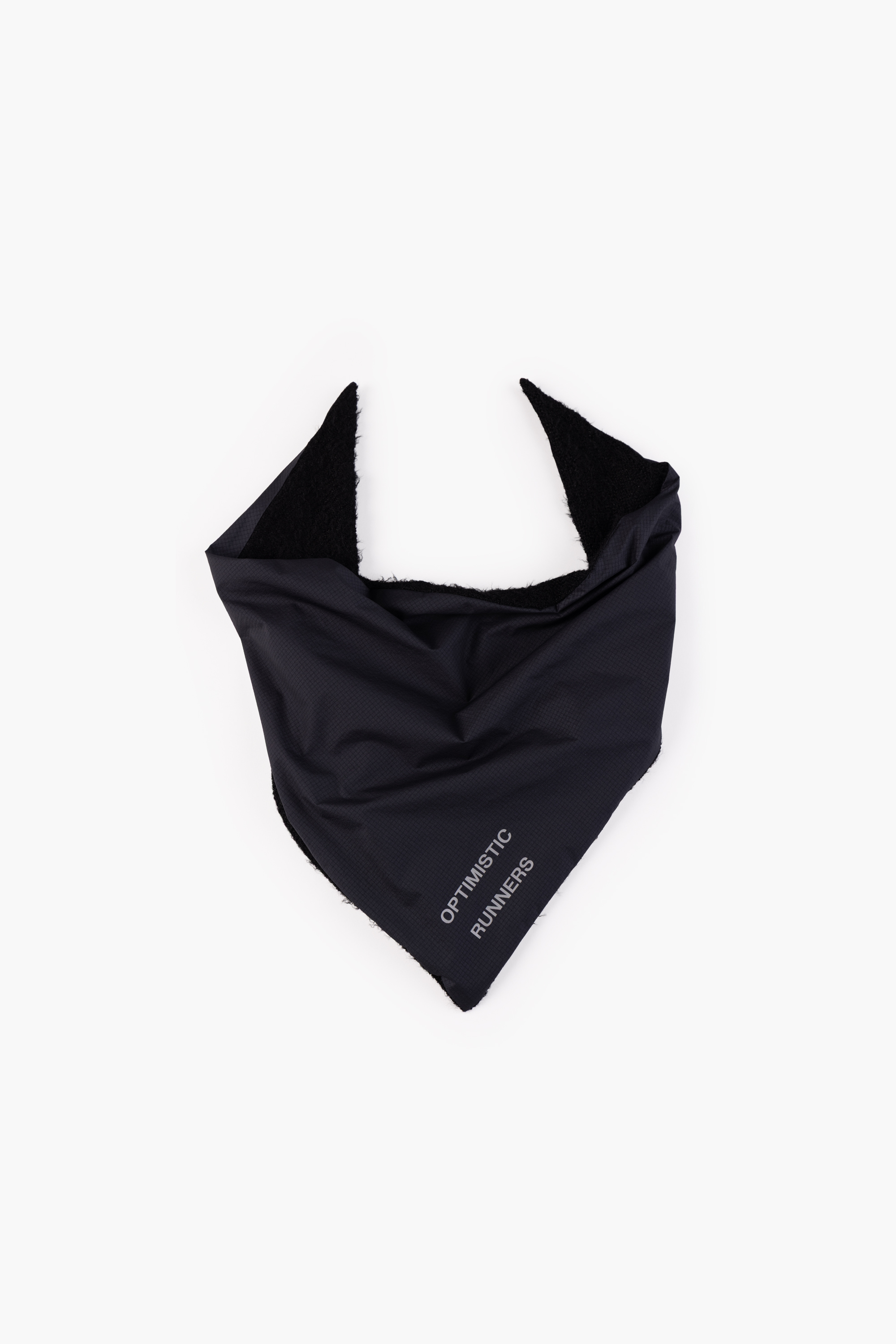 Optimistic Runners｜Warm Scarf "Waxed Black"