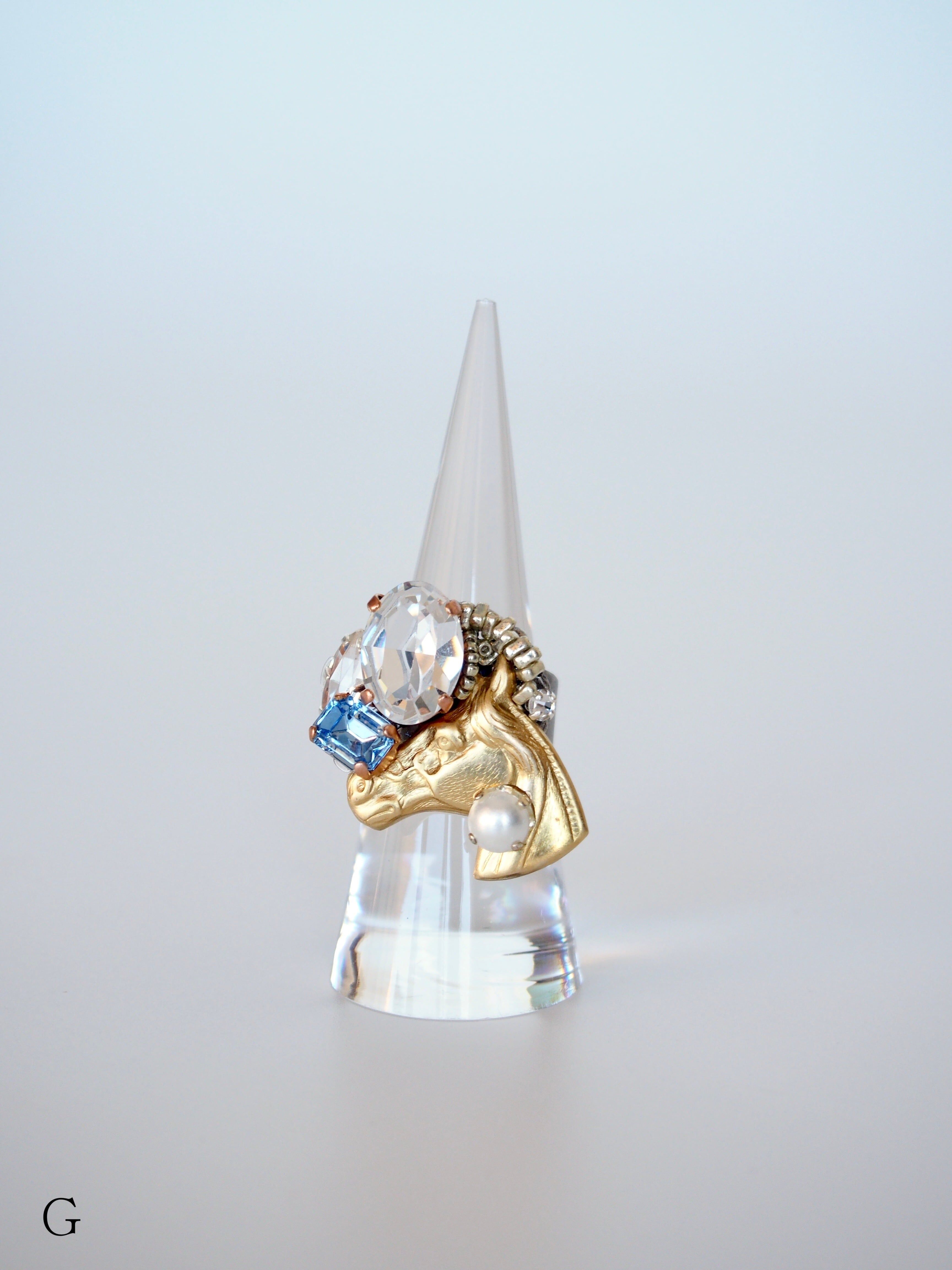 Lily collage chunky 戒指