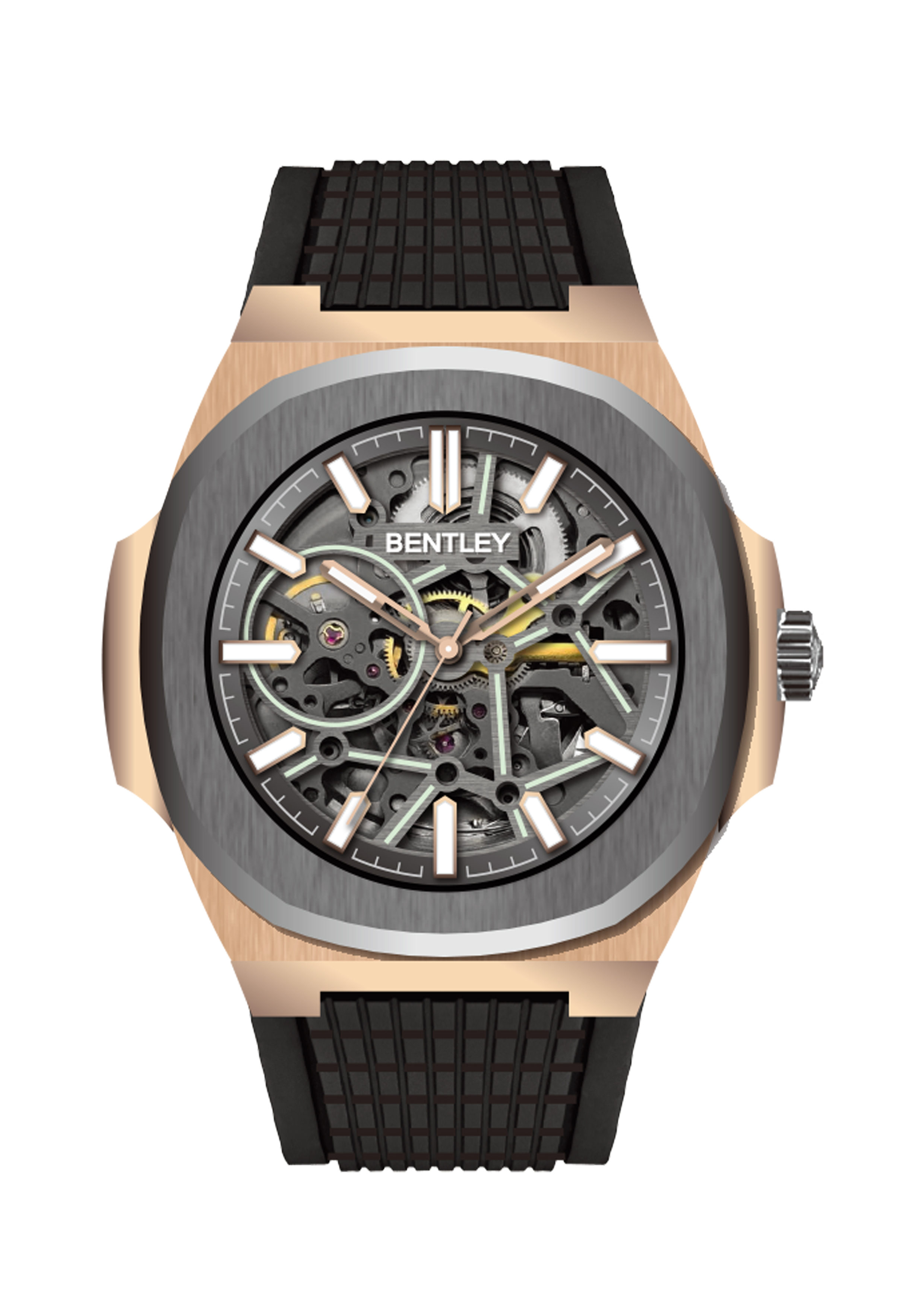 【BENTLEY賓利】THE MARQUESS侯爵系列 鏤空 寶石軸承 夜光 機械 手錶