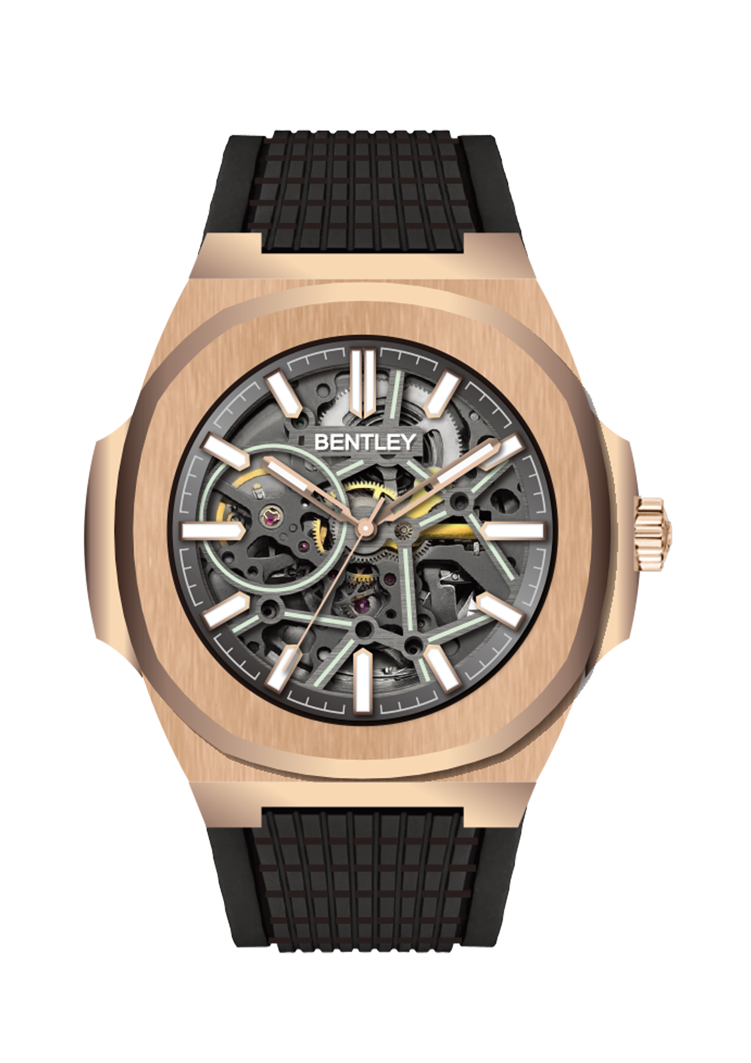 【BENTLEY賓利】THE MARQUESS侯爵系列 鏤空 寶石軸承 夜光 機械 手錶