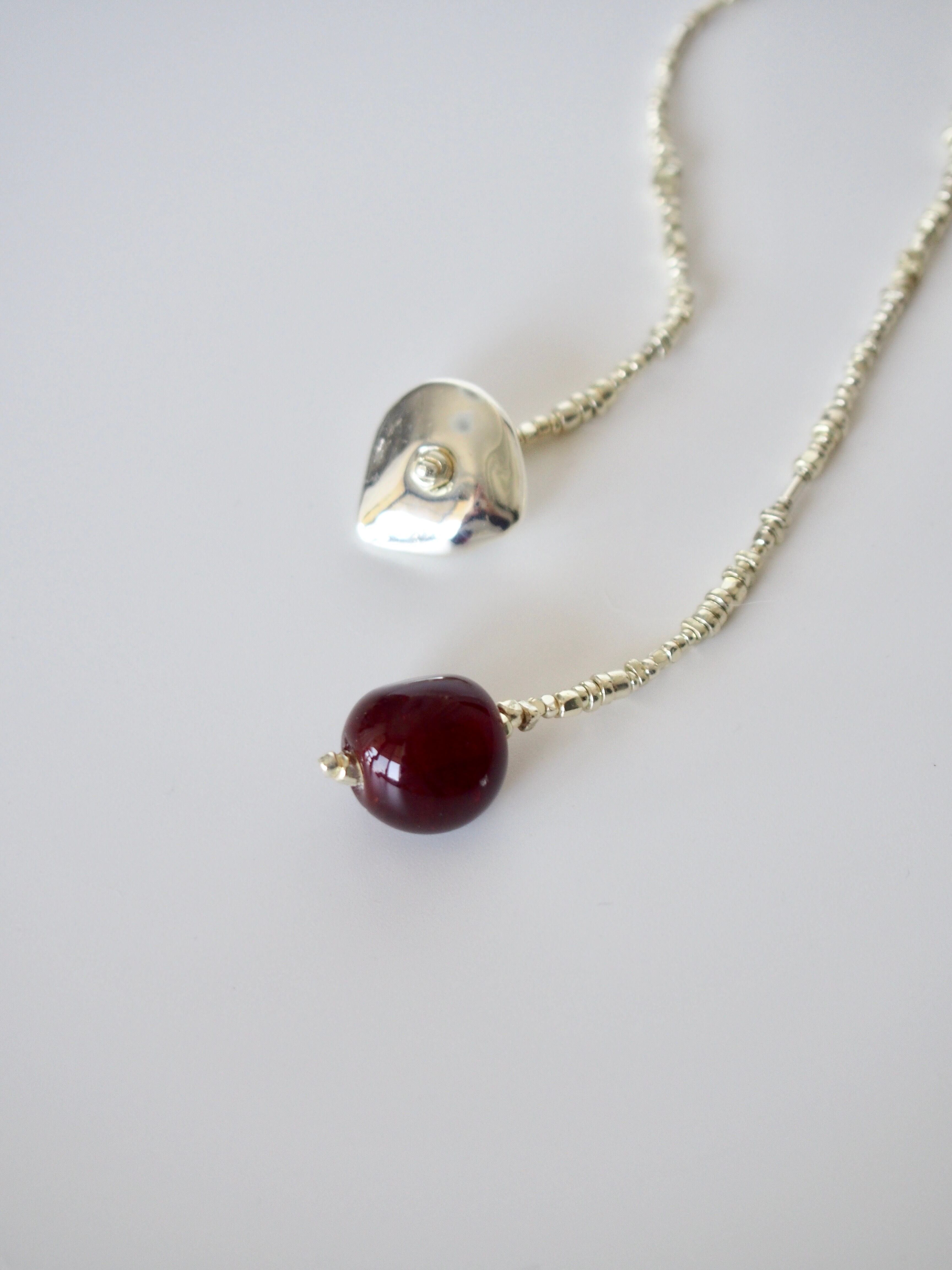 "Viora" Lariat_american cherry 項鍊