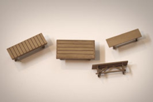 梅桜堂 AC-004-83U 1/83 長椅.未上色套件