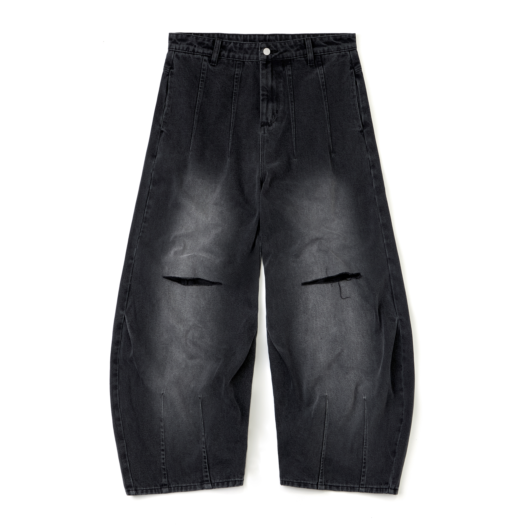 Wall of Sound - 2:41/“VAMPYR” Bondage Wide Denim - Faded Black