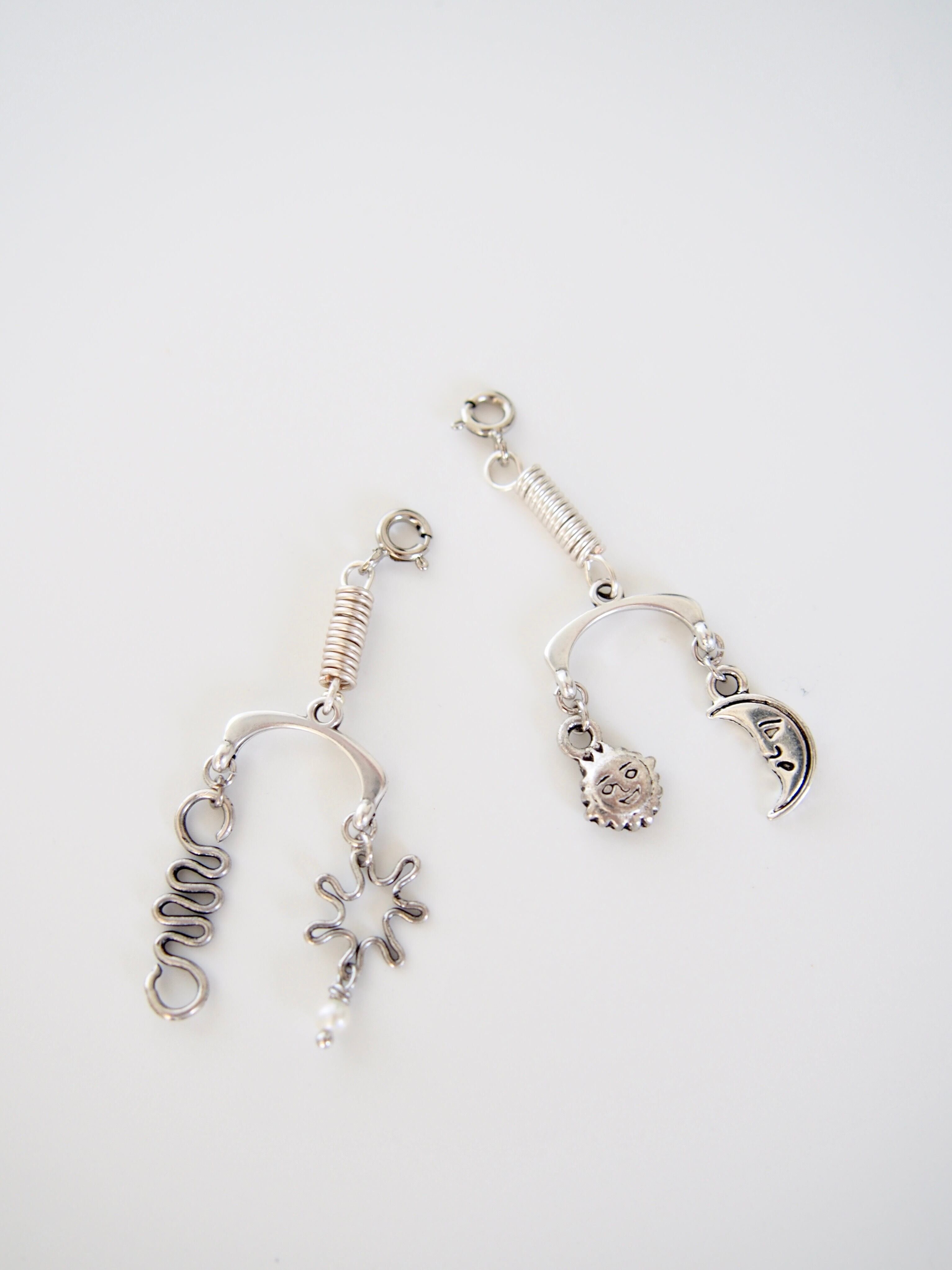 "candre surya" _moon & sun 耳環／耳夾