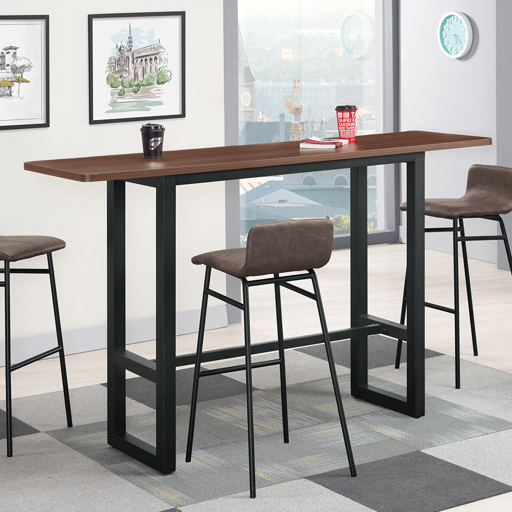 馬尼斯6尺工業風吧台桌/吧檯桌/高腳桌/休閒桌/洽談桌(三色可選)