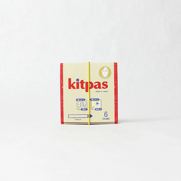 日本Kitpas 米糠蠟筆6色