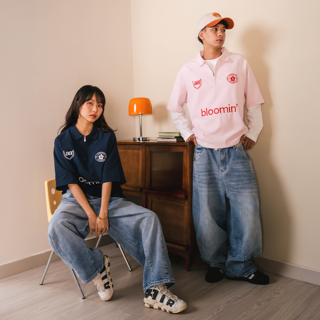 A.A Baggy Carpenter Pants 寬鬆刺繡畫家牛仔褲