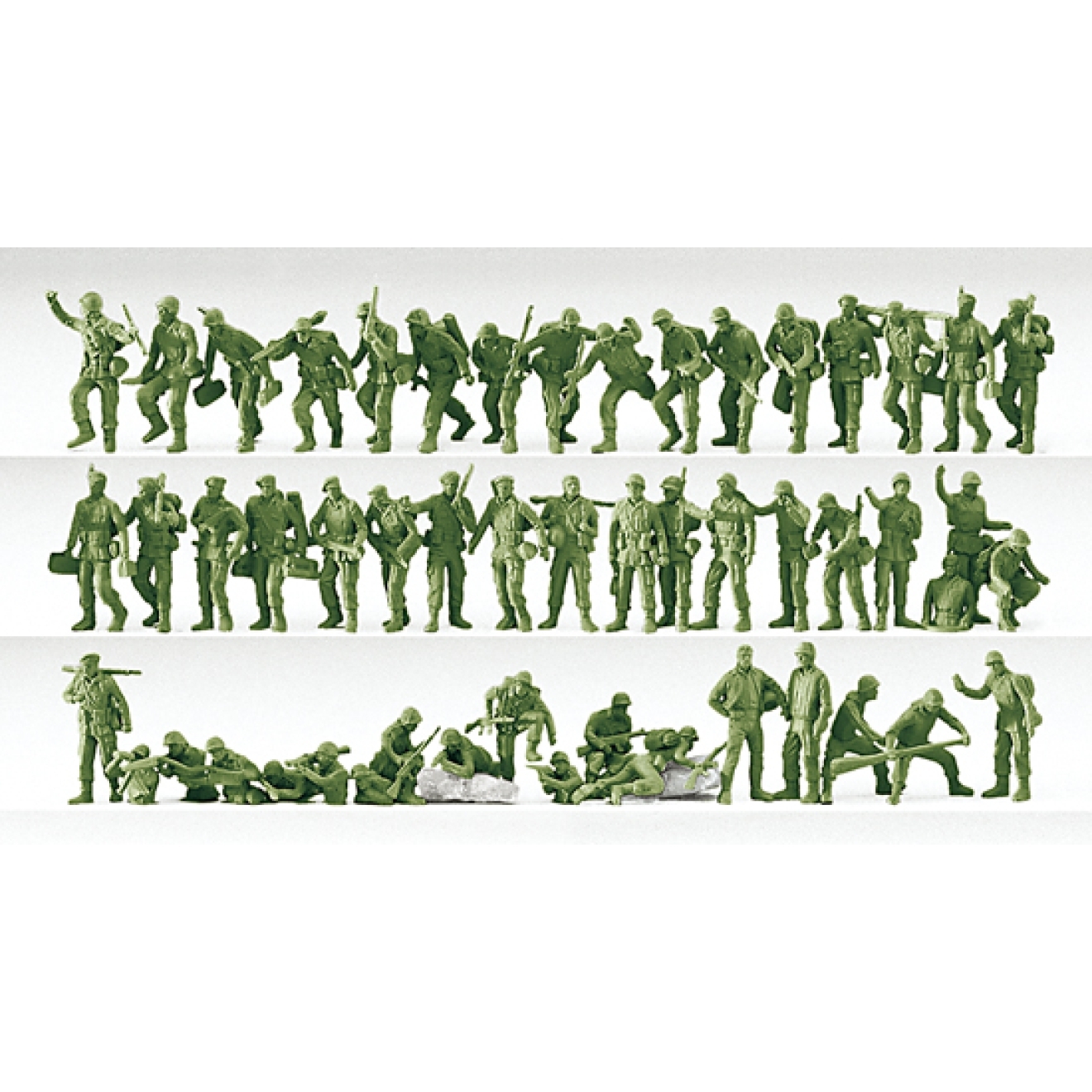 Preiser 16506 HO規 德國裝甲步兵.未上色