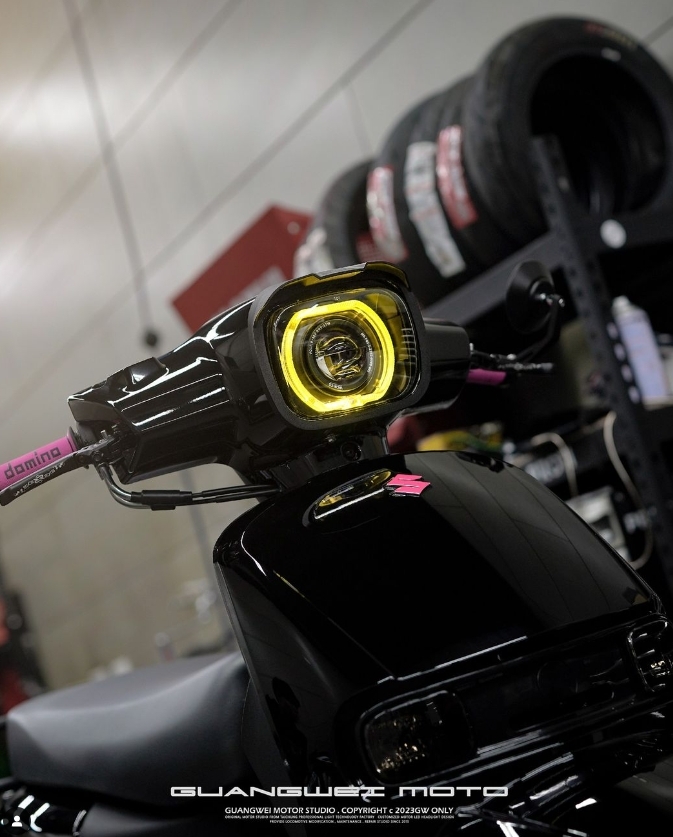 【星爵】𝙎𝙐𝙄 𝙂𝙓𝟯大燈總成 燻黑大燈 燻黑大燈-天使眼