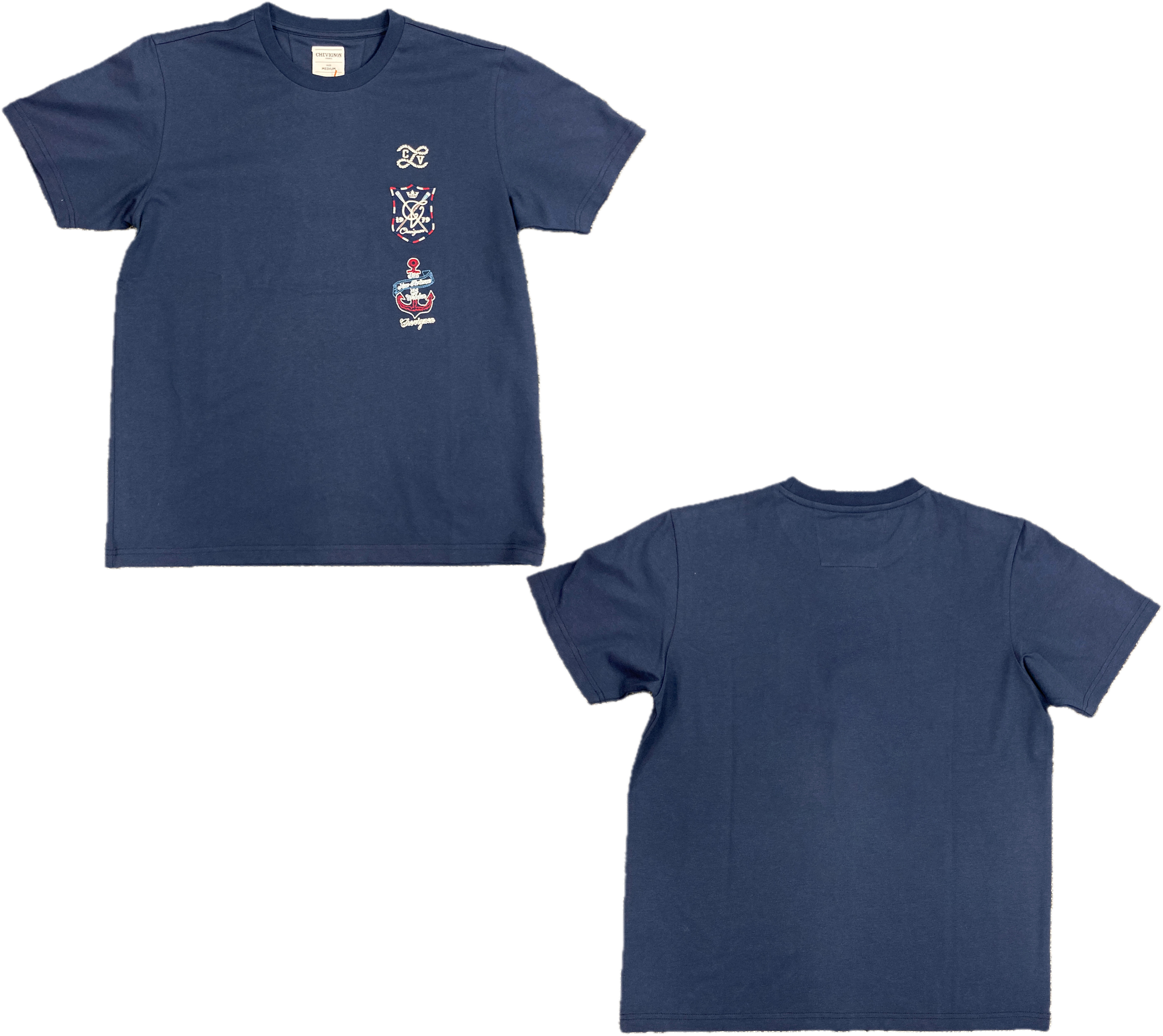 Chevignon - 男裝航海刺繡徽章涼感T恤 843161