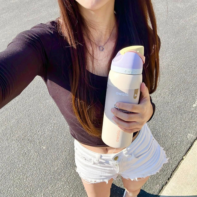 美國 🇺🇸 Owala一鍵開蓋不鏽鋼吸管保溫瓶 950ml